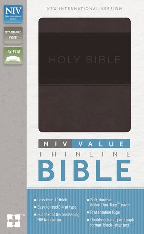 Read Online NIV, Value Thinline Bible, Imitation Leather, Gray/Black - Anonymous file in PDF