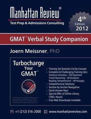 Read Manhattan Review Turbocharge your GMAT: Verbal Study Companion [4th Edition] - Joern Meissner | ePub
