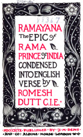 Full Download Ramayana: Epic of Rama, Prince of India Condensed into English Verse - Romesh Dutt file in ePub