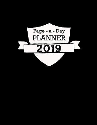 Read Online Page a Day Planner 2019: 365 Pages Large Diary Journal - Plain Black Cover -  | PDF