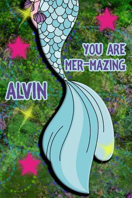 Download You Are Mer-Mazing Alvin: Wide Ruled Composition Book Diary Lined Journal Green with Mermaid Tail - Lacy Shwimmer file in PDF