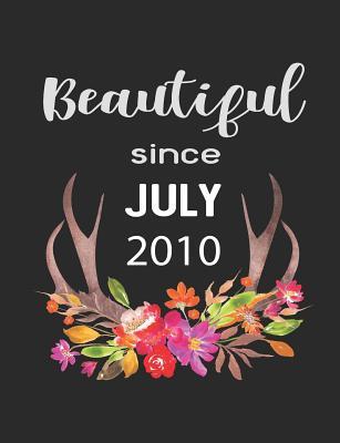 Full Download Beautiful Since July 2010: 7.44 x 9.69 100 pages 50 sheets Composition Notebook College Ruled Book - Family Cutey file in ePub